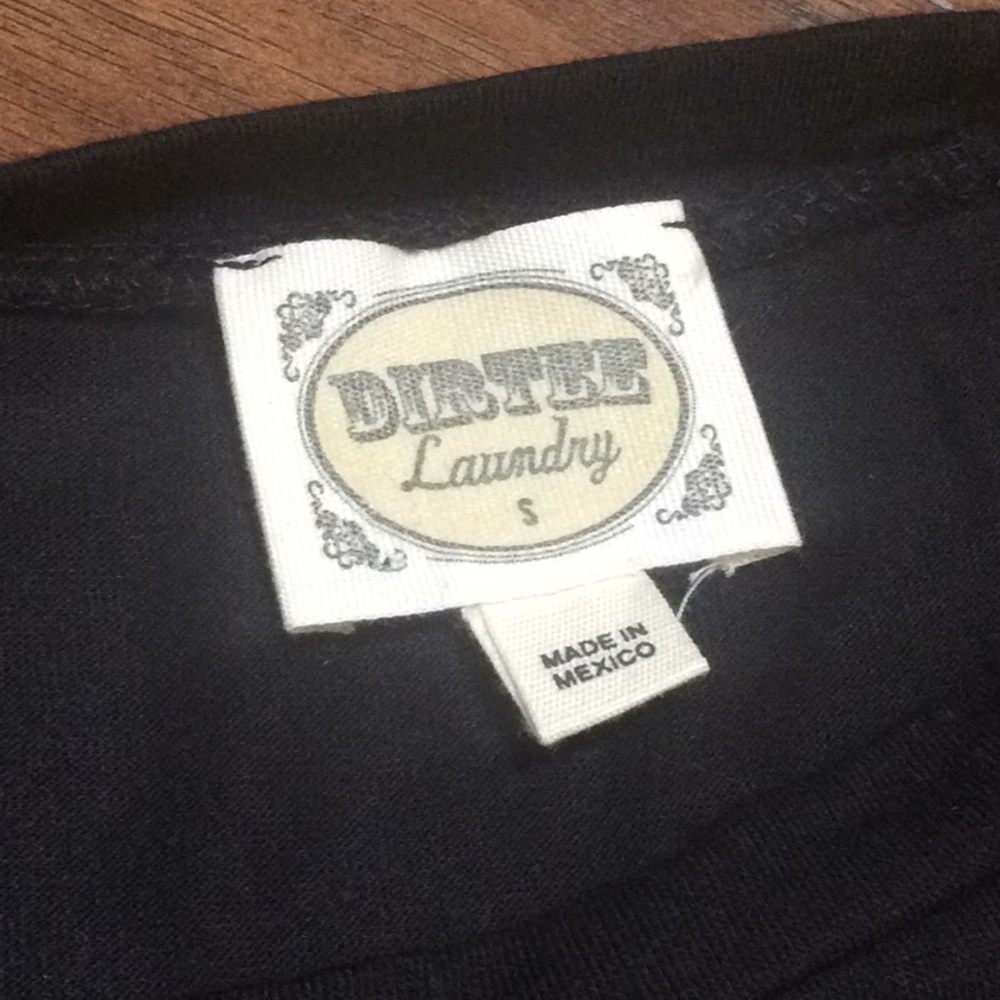 NWOT Dirtee Laundry Palm Tree Tie Waist Top - Picture 4 of 8